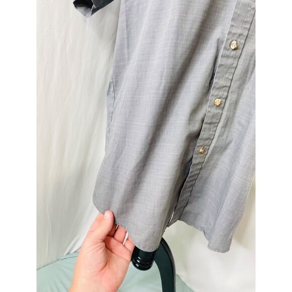 Coors Light Men's Shirt Grey Riverside Dane Button-Down Embroidered Size Medium - Picture 6 of 11